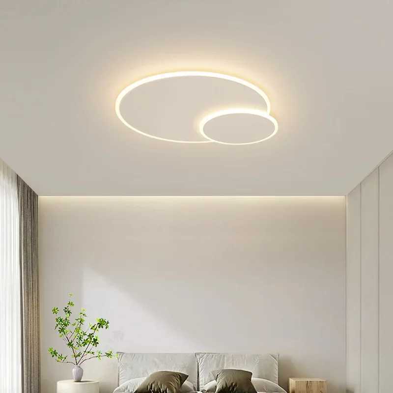 Modern Creative LED Ceiling Lights 2 Circular Living Rooms and Bedrooms Tri Color Lights Ultra-thin Lighting Fixtures XJ2500613