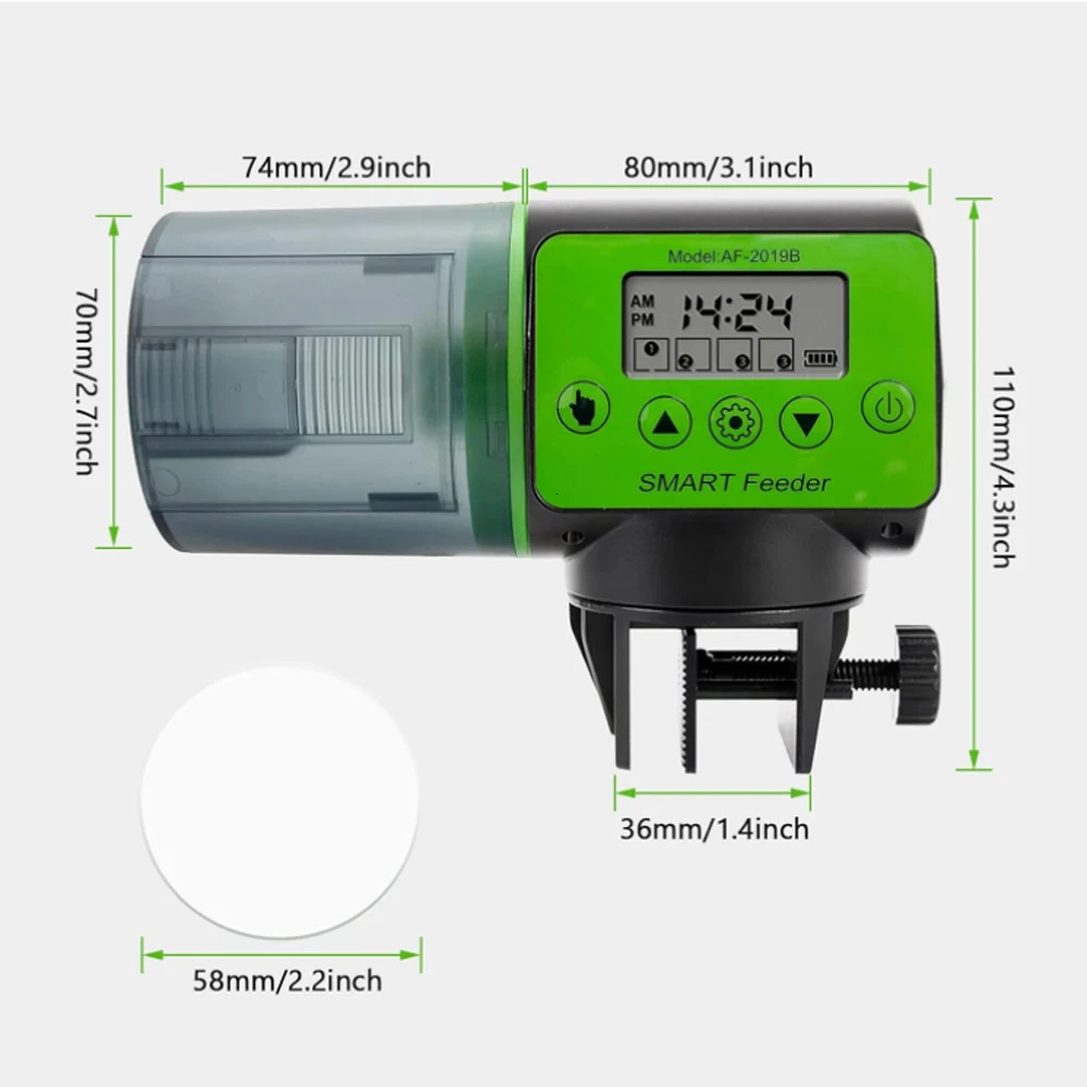 Automatic fish tank feeder intelligent timing automatic feeder aquarium goldfish feeder large capacity fish aquarium feeder 2506241