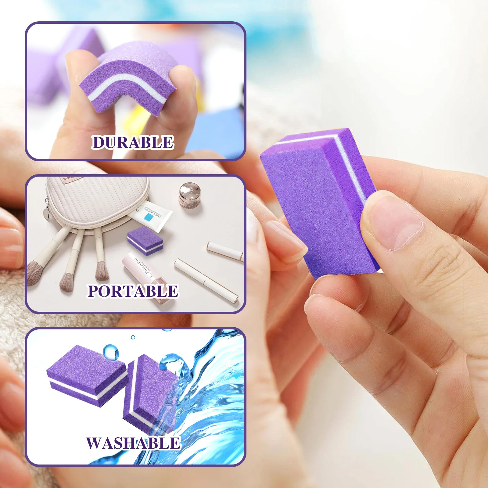 50pcs Double Sided Mini Nail File Block Sanding Polishing Nail Care Tools Nail Care Filesanding Polishing Nail File 250605