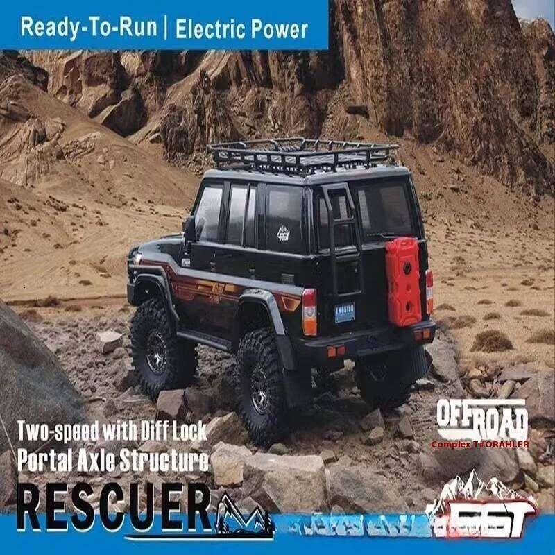 New Rgt Ruitai 1/10 Model Ex86190 Rc Remote Control Electric Climbing Car Lc76 Off-Road Vehicle High And Low Speed Dual Gear