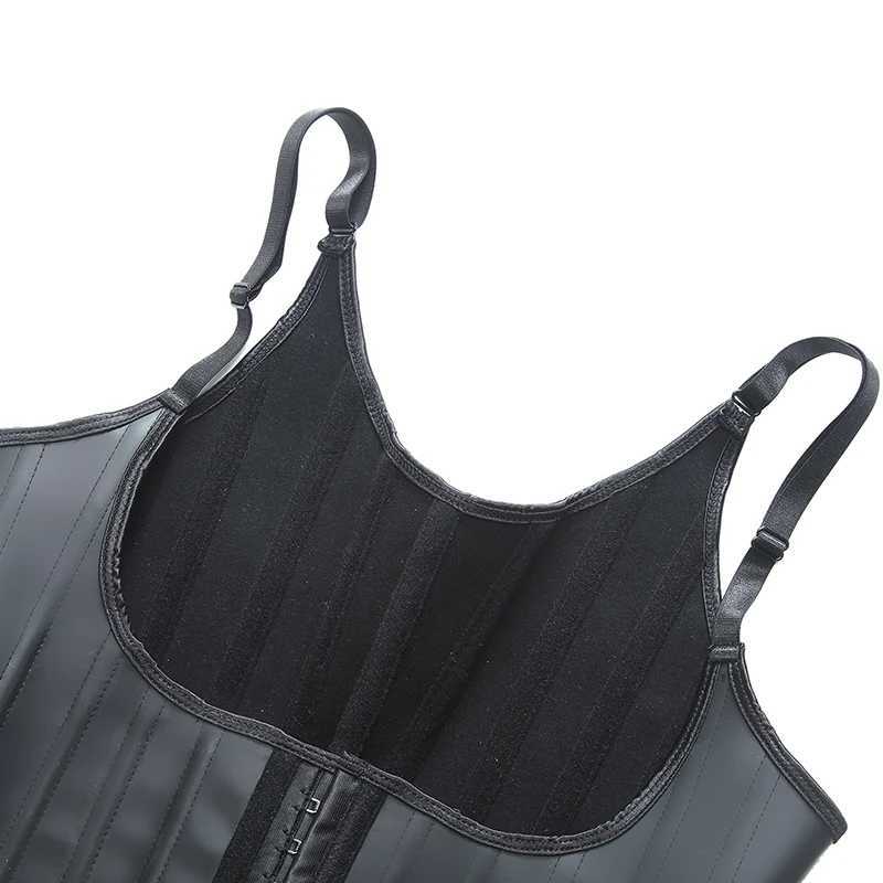 Shaping latex body shaping top tight tummy control corset waist-cinching sports shaping vest XJ250614