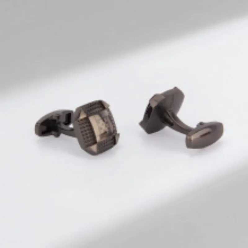 Geometric Zinc Alloy Cufflinks Light Luxury Fashion Mens Womens Suit Jackets Chest Flowers Versatile Daily Office Accessories XJ250614