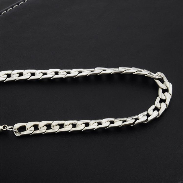 2025 Ins Top Sell Hip Hop Simple Fashion Jewelry Personality Titanium stainless Steel Wide Women Men Trendy Chain Bracelet Gift