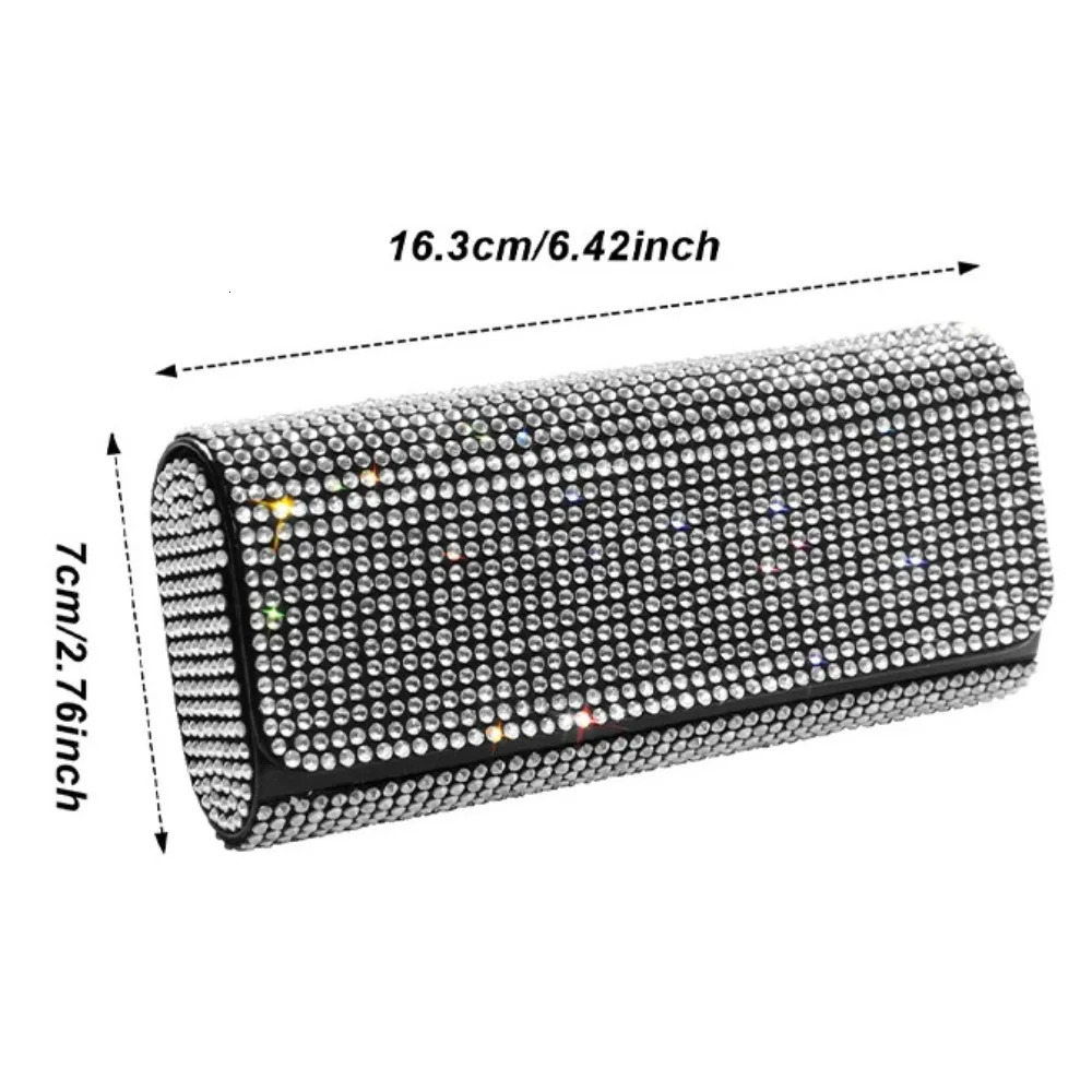 Bling Rhinestone Diamond Sunglasses Case Sunglasses Protector Anti-pressure Eye Glasses Case Hard Shell Eyeglass Storage Cases 250610