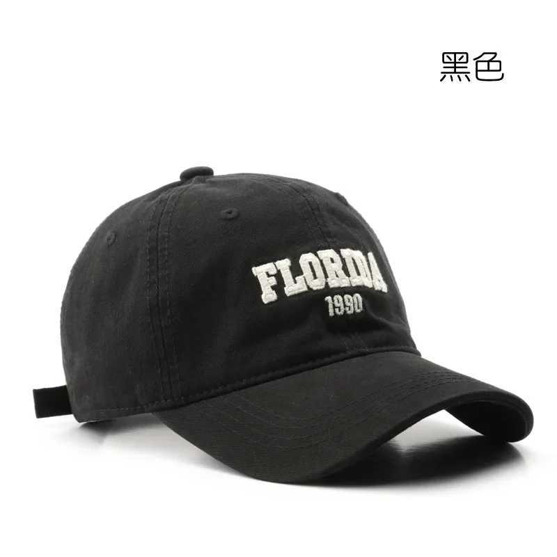Retro Classic Baseball Cap for Women and Men Spring Autumn Washed Cotton Letter Embroidered Cap Male Female Outdoor Travel Sunscreen Hat W250614