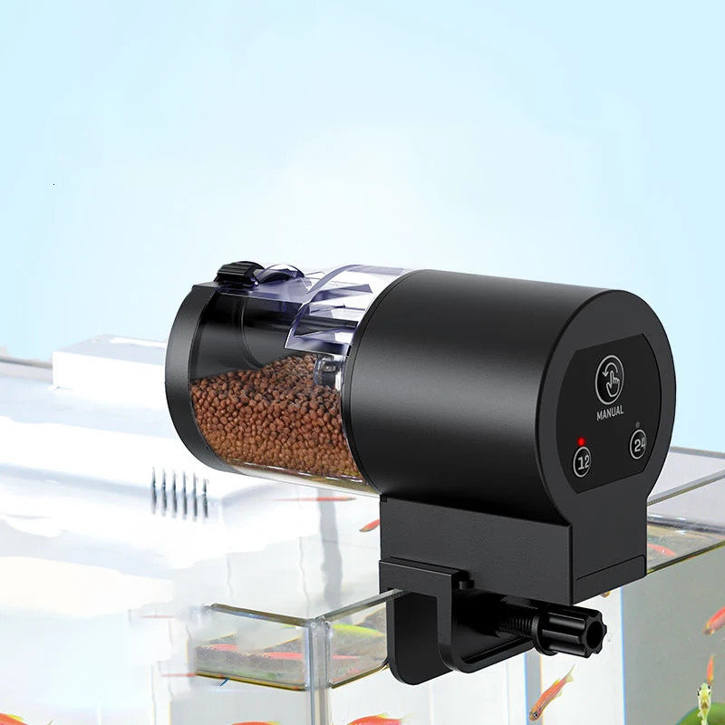Automatic Fish Tank Feeder Intelligent Timing 100Ml Auto Feeder Aquarium Goldfish Feeder Large Capacity Fish Aquarium Feeder 250613