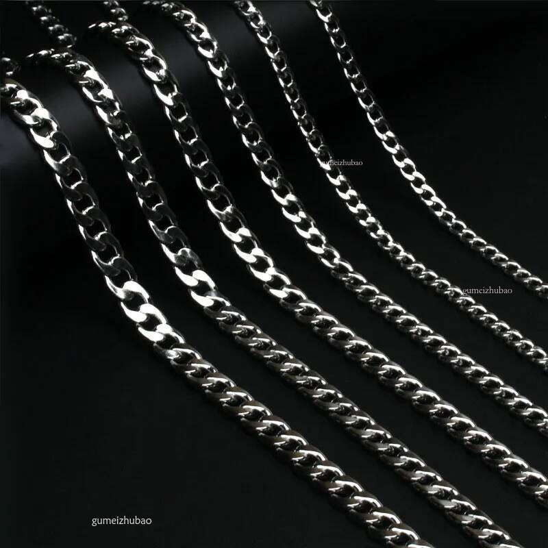 316L Stainless Steel Cuban for Men Women Chunky Miami Curb Mens Link Sier Thick Chain Necklace Punk Jewelry 3MM 5MM 7MM 9MM 10MM