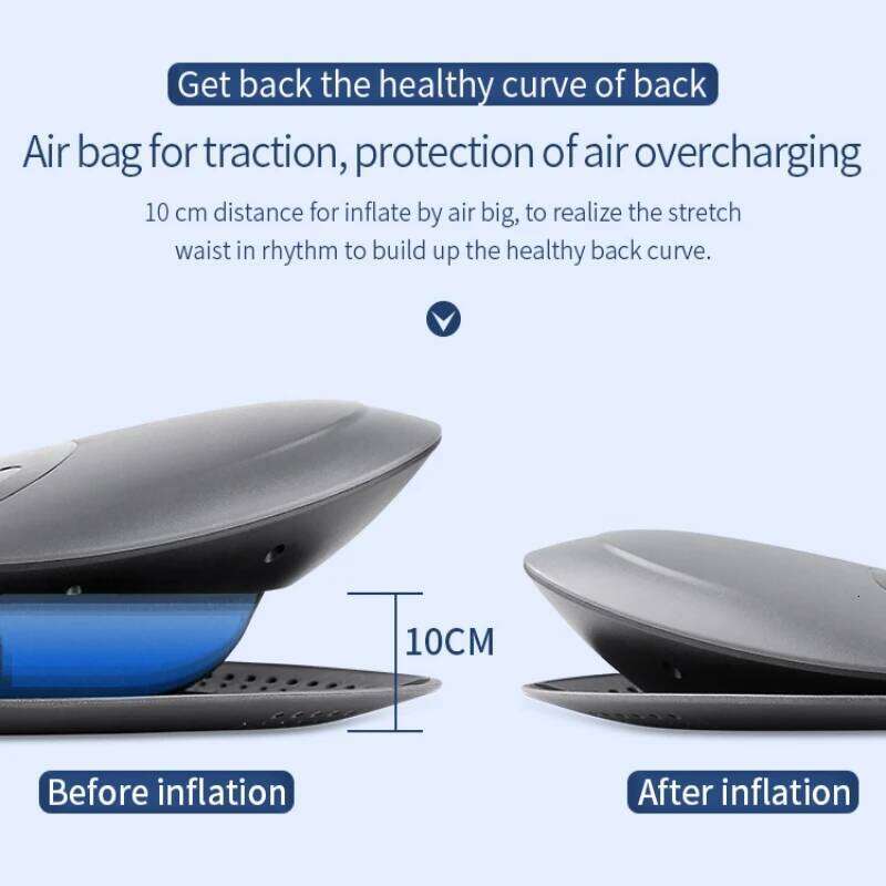 Multi-Level Adjustable Back Vibration Electric Waist Massager Lumbar Traction Device Iatable Hot Compress Spine