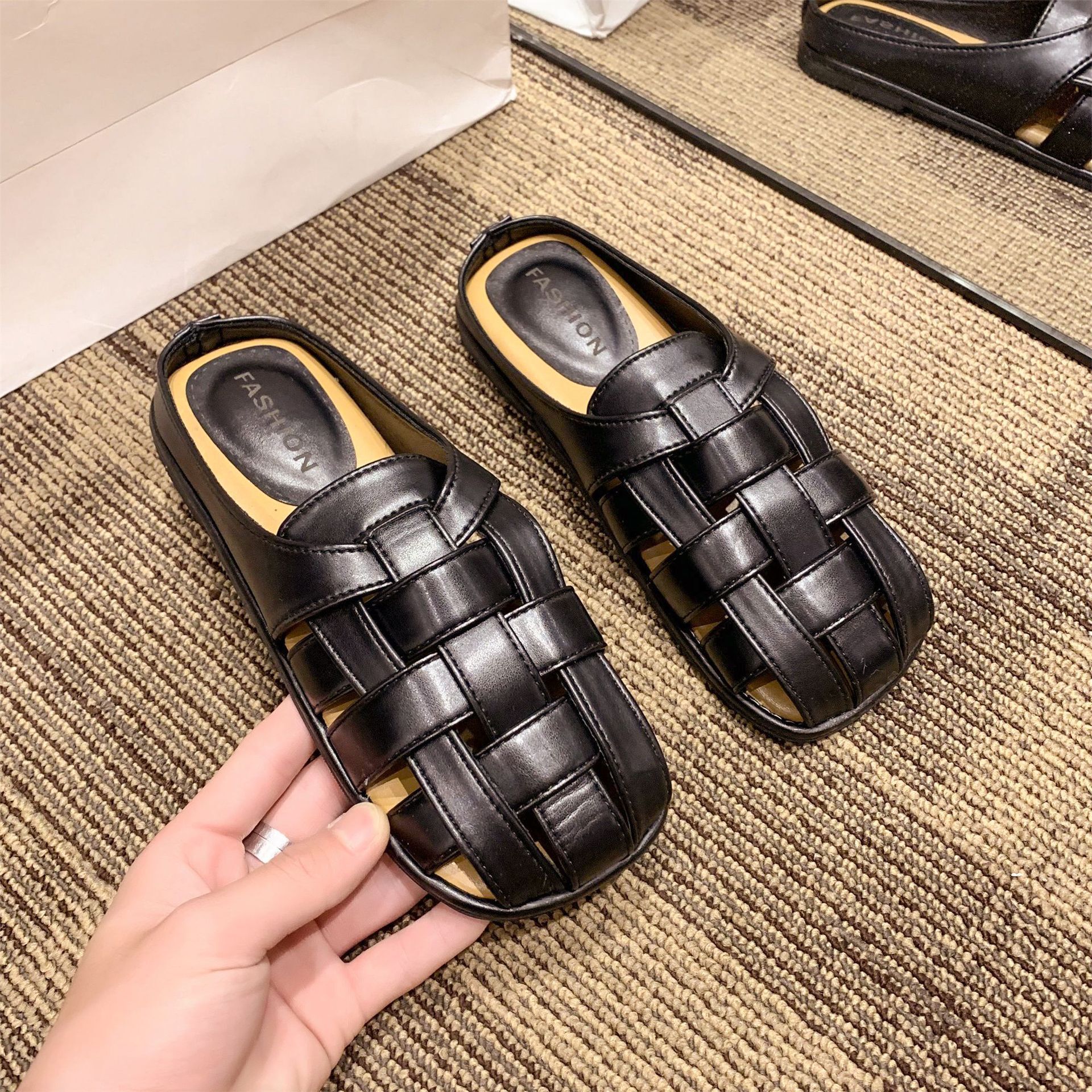 Ddmyoutdoor New Style High End Closed Toe For Women Summer Outdoor Slip On Elegant Versatile Casual Mules Sandals Outdoor Shoes