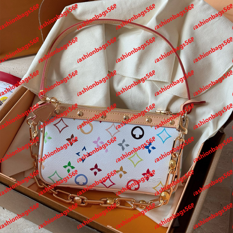 designer bags shoulder leather takashi murakami handbag baguette canvas women colorful bag fashion composite lady beach clutch tote woman bag purse wallets