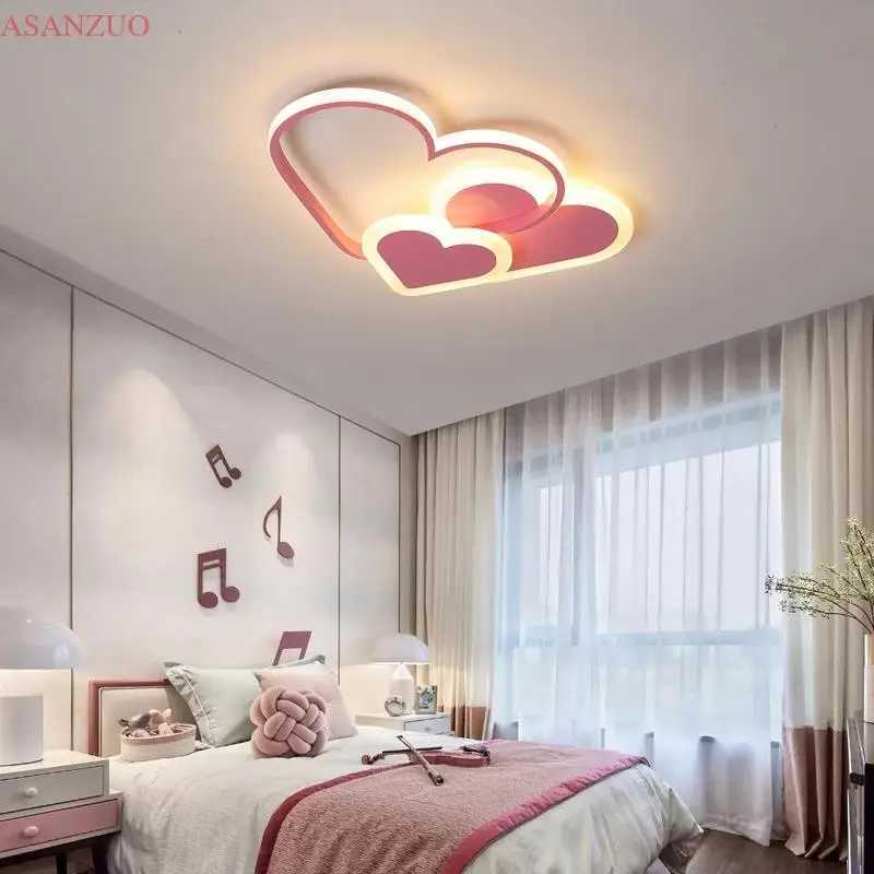 Cloud/Love Shape Decor Indoor Lighting Fixtures Modern LED White/Pink Ceiling Lamp for Childrens Room Kids Nursery BedroomXJ2500613