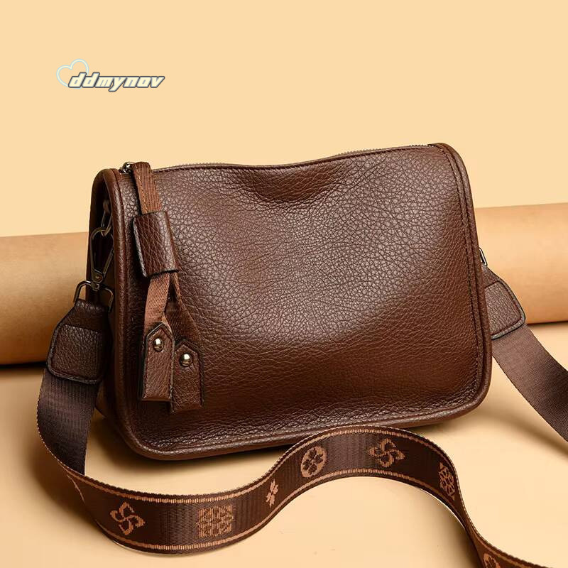 High Quality Genuine Leather Women Tote Bag Luxury Soft Cowhide Ladies Shoulder Crossbody Bags 2024 Fashion Female Messenger Sac ddmynov
