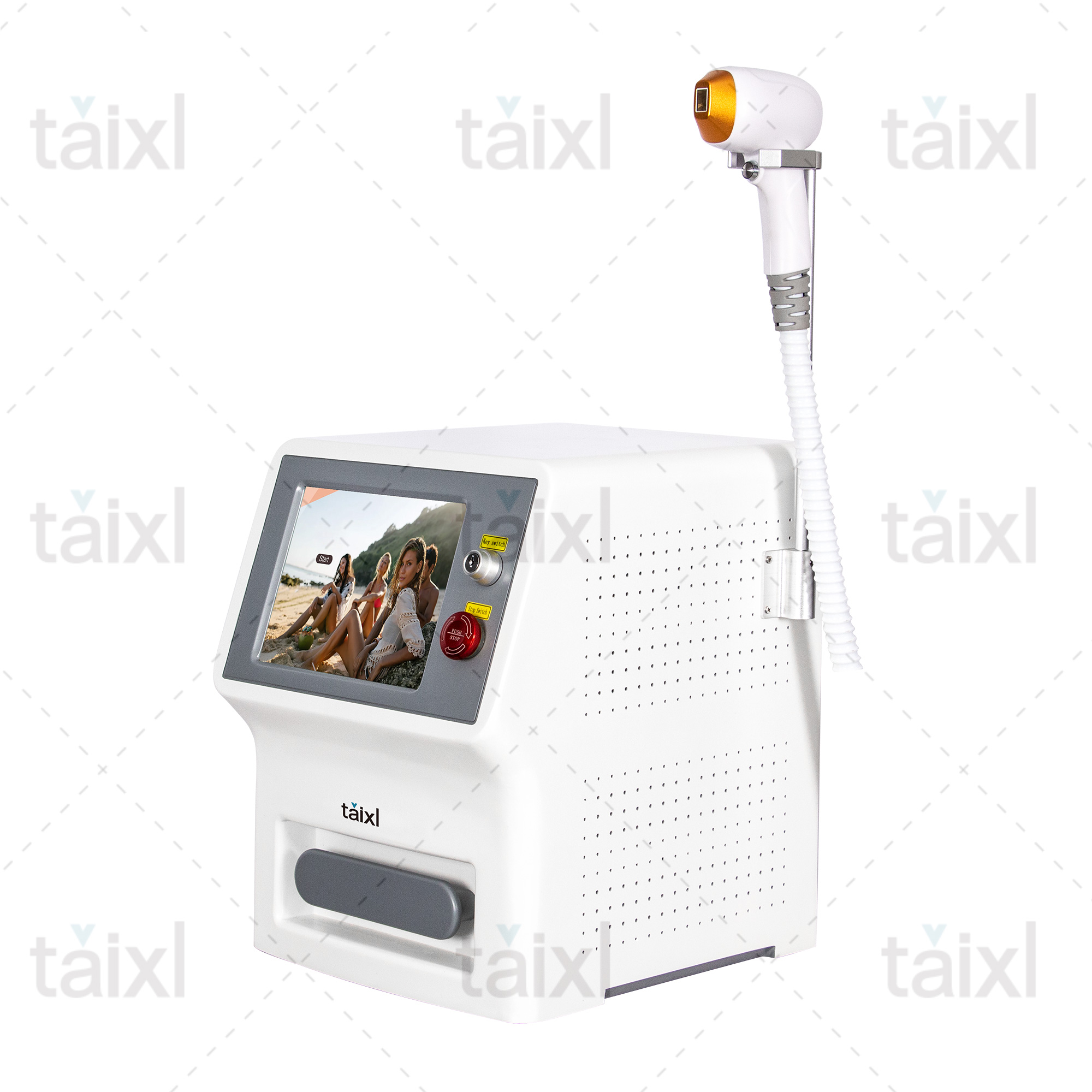 Diode Laser Hair Removal Machine 3 Wavelength 755 1064 808nm Laser Ice Platinum Permanent Painless Hair Removal Alexandrit CE