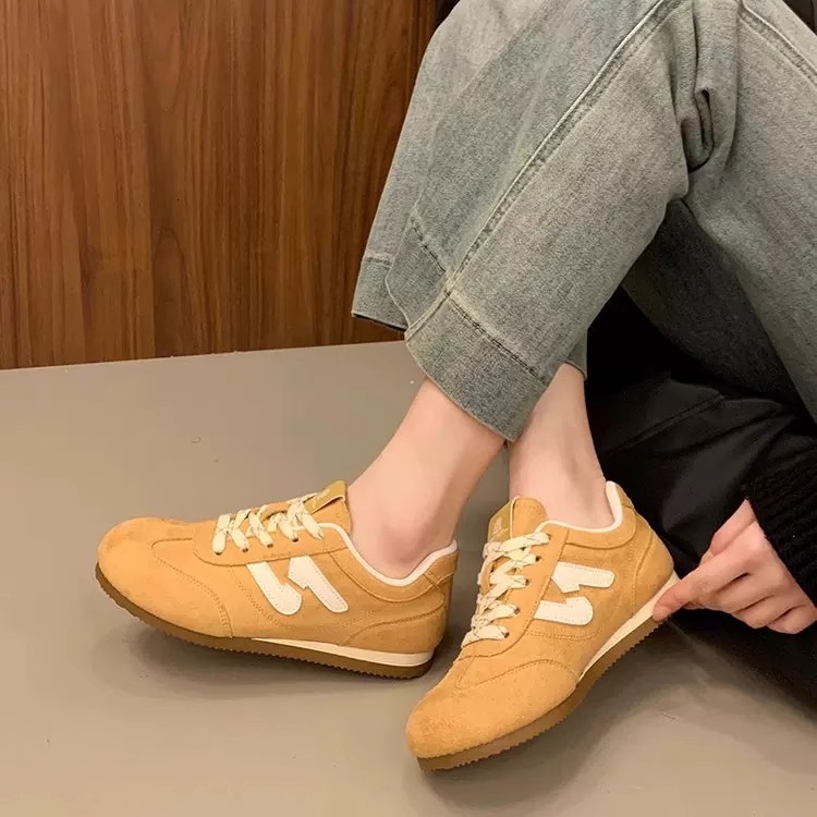 Ddmysports Spring New Women S Versatile Flat Sports Casual White Lightweight German Training Shoes Outdoor Shoes