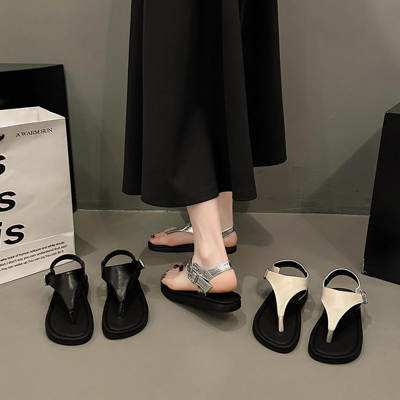 Ddmyoutdoor Fairy For Women Summer New Fashion Casual Flat Toe Post Strap Sandals Outdoor Shoes