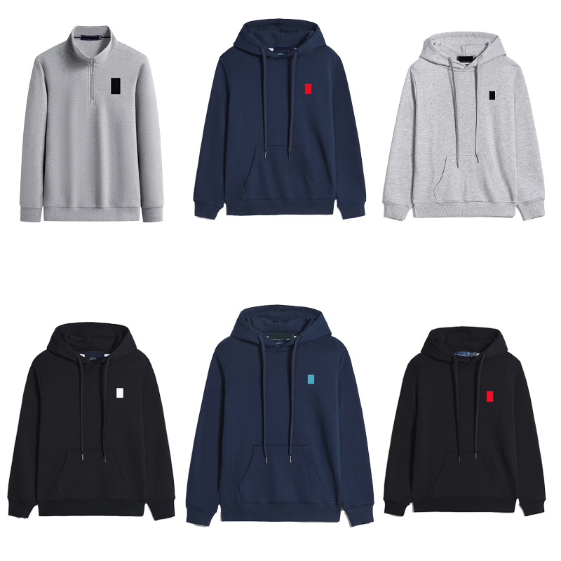 Mens Designer Hoodie Polo Sweater Fleece Shirts Woman Knitted Thick Half Zipper High Neck c Knit Knitting Hoody Hooded Sweatshirt Jumpers Cotton Sweatshirts Jacket