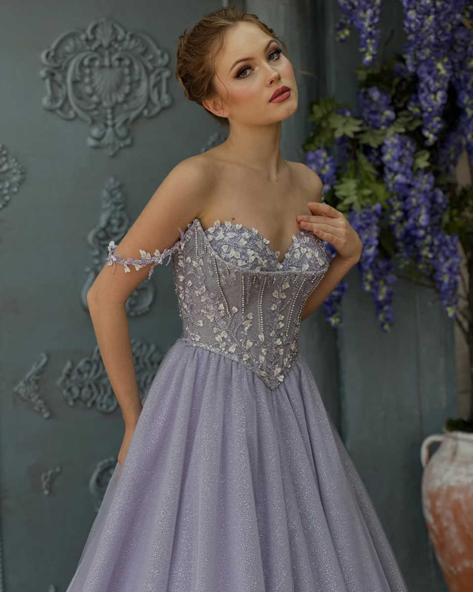 Light Purple Glamorous Mermaid Prom Dresses Designer Off The Shoulder Backless Shining Sequins Custom Made Plus Size Spakly Party Evening Dress Vestid