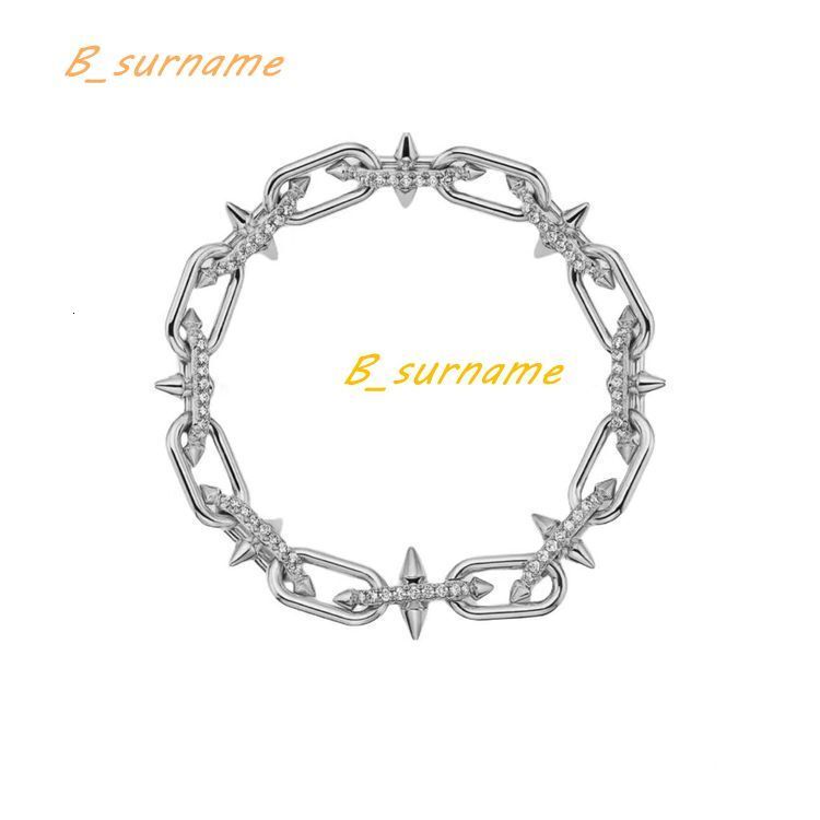 High Version Precision Horseshoe Bracelet with U-Shaped Buckle Chain Fashionable Personalized Moissanite S925 Silver Bracelet