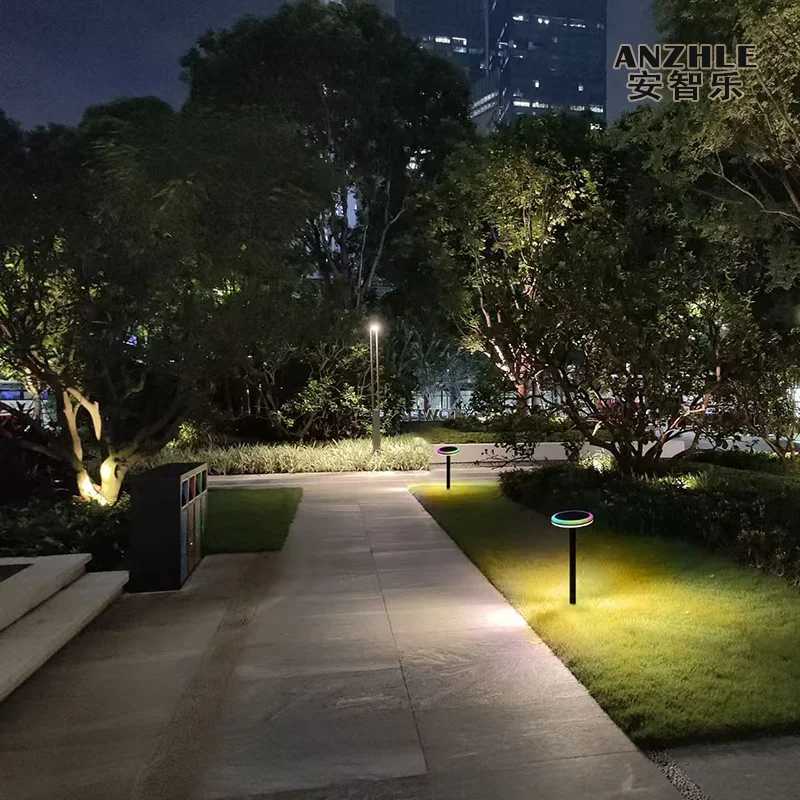 Outdoor Solar LED Lights with IP65 Waterproof Rating Modern Garden Lights Suitable for Gardens Parks and Courtyards W250613