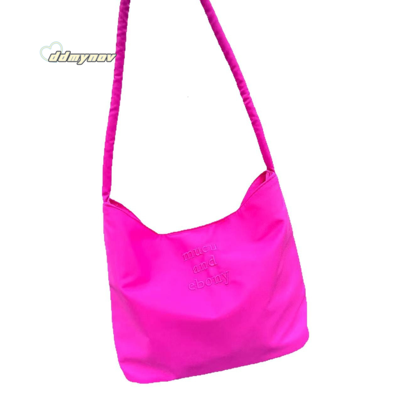 Korean Niche Fashion High-Value Commuter Embroidered Nylon Underarm Casual Versatile Bag Women's Tote Handbag ddmynov