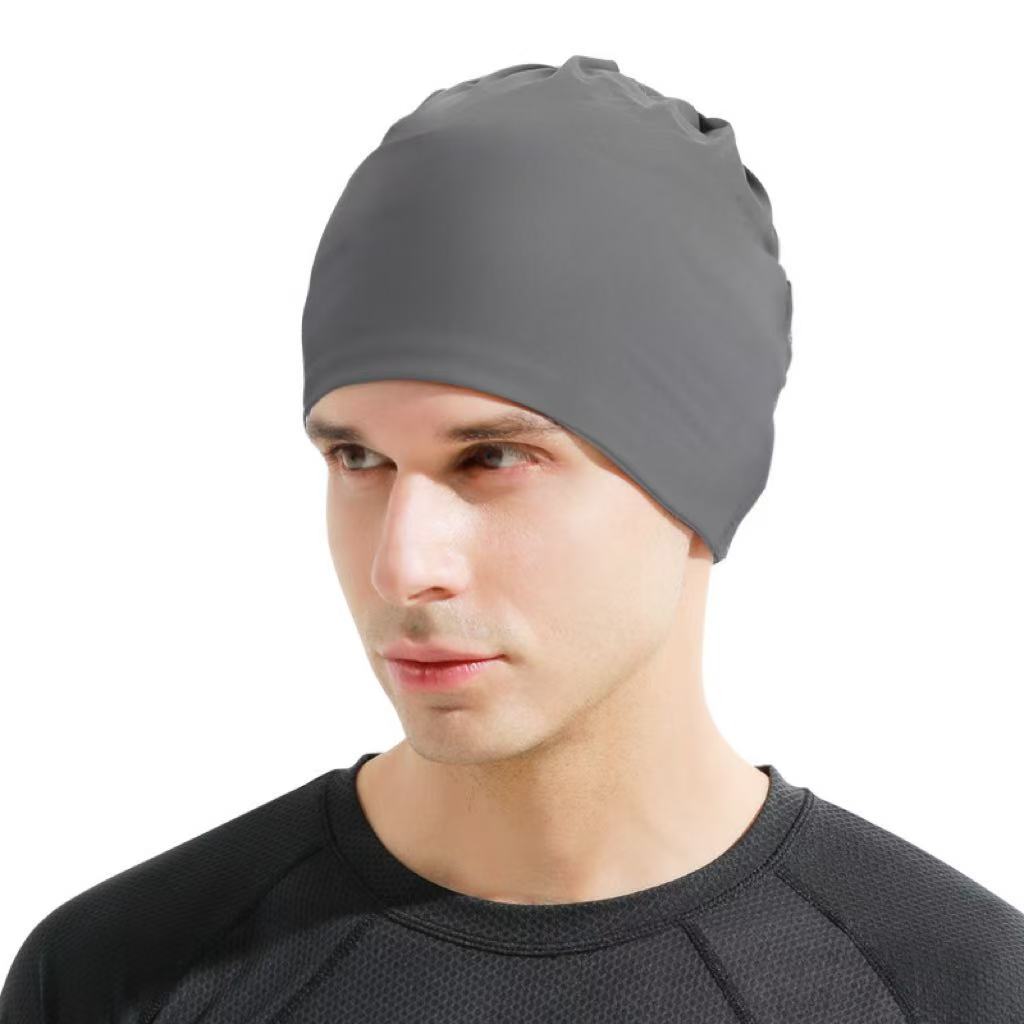 Men Cooling Ice Silk Sun Protection Skull Cap Breathable Quick Dry Stretchy Headband for Cycling Outdoor Sports & Summer Workout