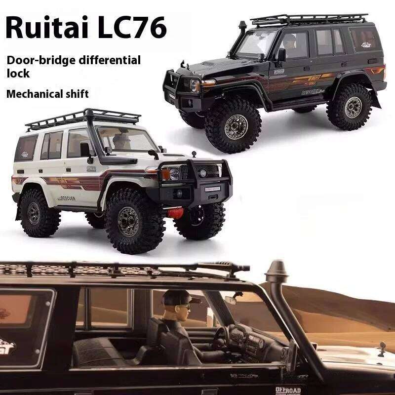 New Rgt Ruitai 1/10 Model Ex86190 Rc Remote Control Electric Climbing Car Lc76 Off-Road Vehicle High And Low Speed Dual Gear