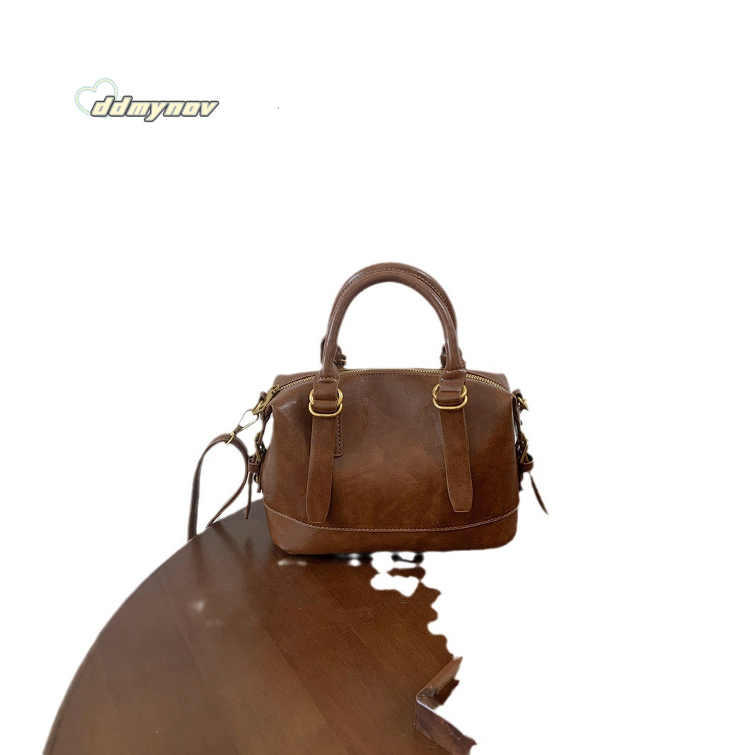 Versatile Handheld Bowling Ball for Women 2024 Autumn Winter New Fashion Pillow Commuter Shoulder Crossbody Bag ddmynov