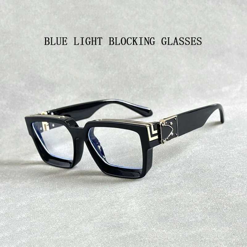 Retro Millionaire Sunglasses For Men Luxury New Square Sunglasses Women Trendy Vintage Luxe Fashion Glasses Mens Sunglasses Z250614