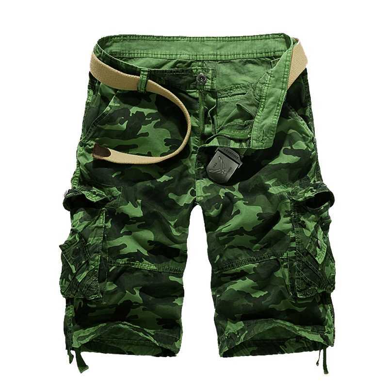 US Size 2025 New Camouflage Loose Cargo Shorts Men Cool Summer Military Camo Short Pants Homme Cargo Shorts W250614