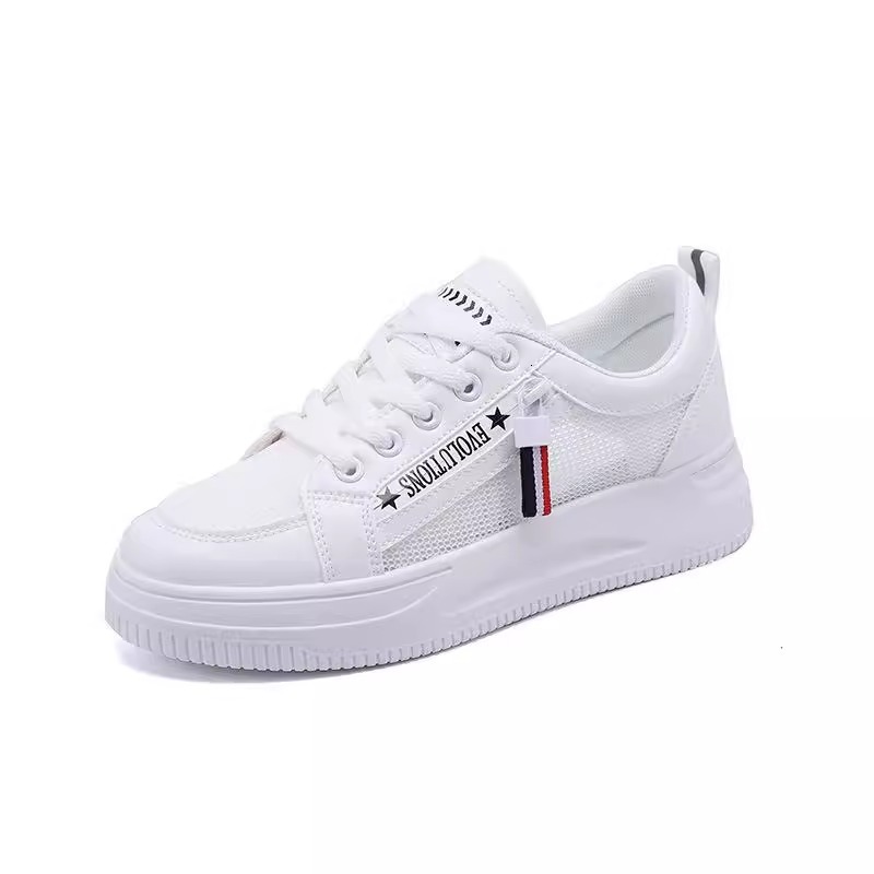 Ddmysports Summer New Breathable Women S Mesh White Sneakers Versatile Sports Thick Soled Casual Shoes Outdoor Shoes