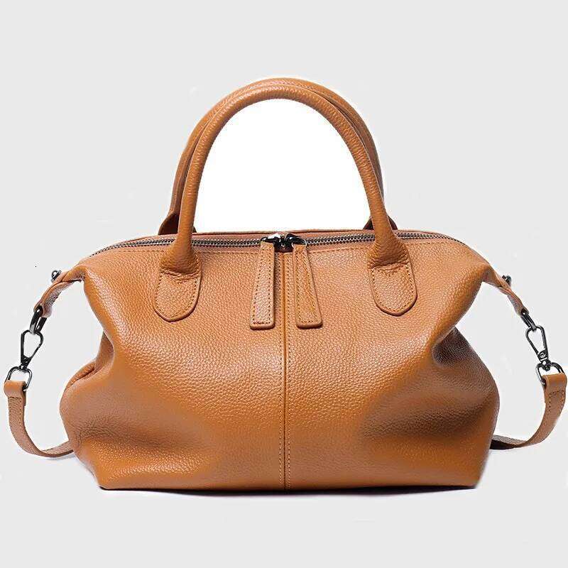 Handbags Women Soft Cowhide Shoulder Crossbody Casual Tote 2024 New Genuine Leather Messenger Purses Top-Handle Bags