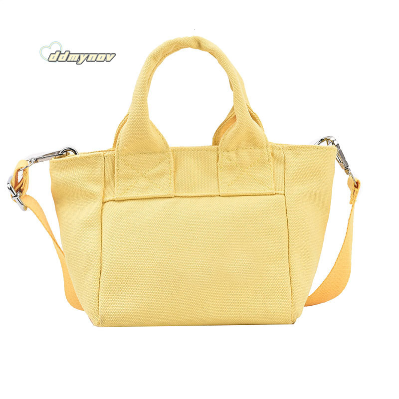 Korean Style Canvas for Women 2023 New Trendy Fashion Versatile Tote Handbag Crossbody Bag Solid Color Small Backpack ddmynov
