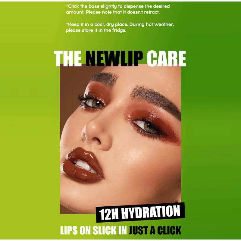 Jelly Solid Gloss Make-up Hydrating Mirror Red Brown Clear Moisturizing Lip Tint Nature Nude Lipstick Pen Cosmetics happy