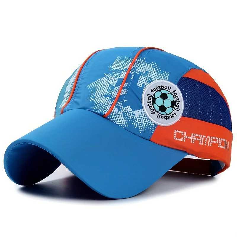Summer Quick Dry Mesh Baseball Cap for Children Boys Girls Breathable Sport Dad Hat Snapback Comfortable Lightweight Cap W250614