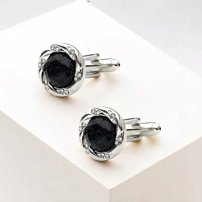 2024 New High-end Cufflinks Starry Sky Cufflinks Crystal Cufflinks Groom Jewelry Gifts XJ250614
