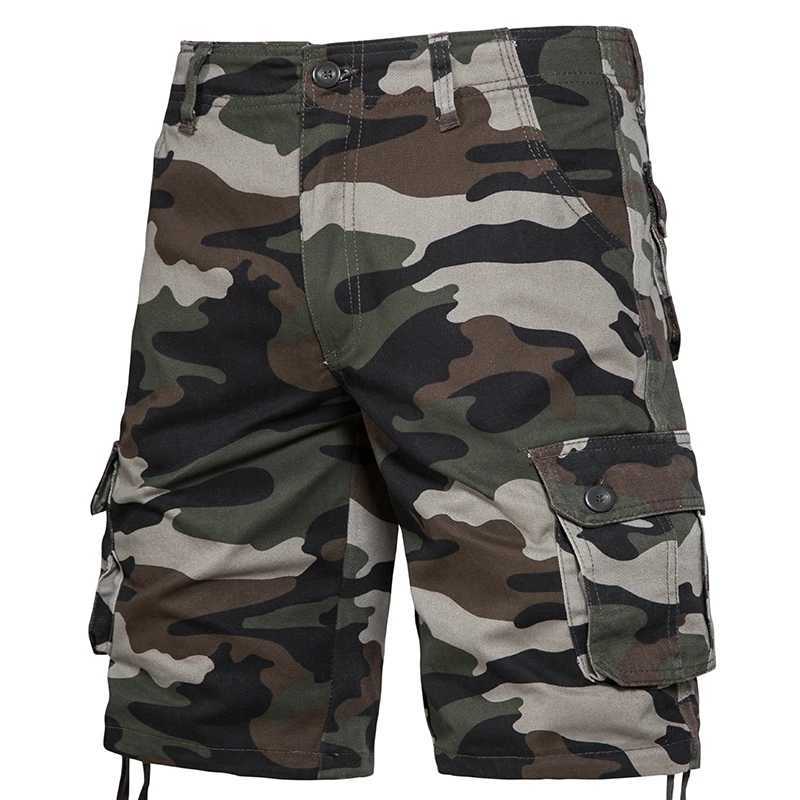 Mens Camo Shorts Summer Casual Half Pants Camouflage Outdoor Sports Short Pants Side Pocket Cotton Breathable Shorts W250614