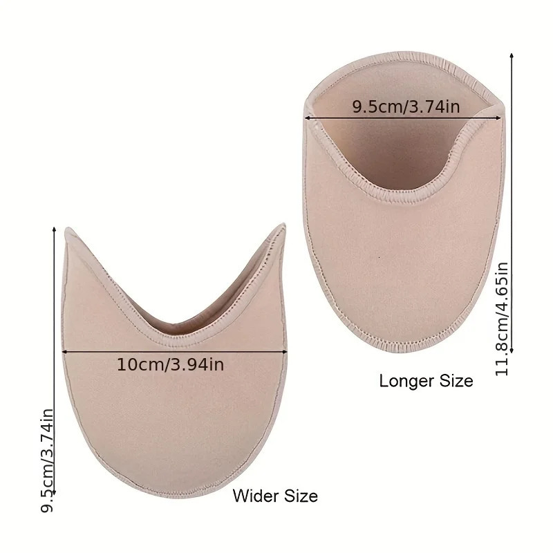 Multi-purpose Toe Pad Non-slip Toe Half Socks-relieving the Pain Point of Forefoot Protecting Shoes Ballet Slippers 250613