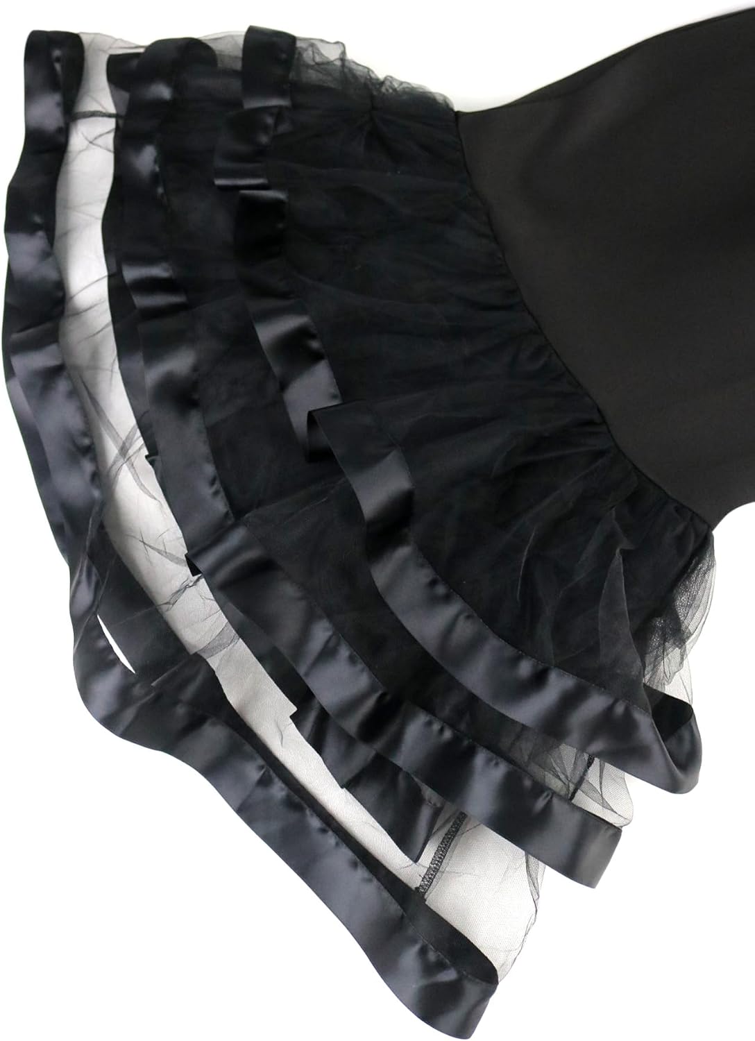 Sexy Black Bodycon Tube Top Dress For Woman Designers Sleeveless Layer Mesh Birthday Party Evening