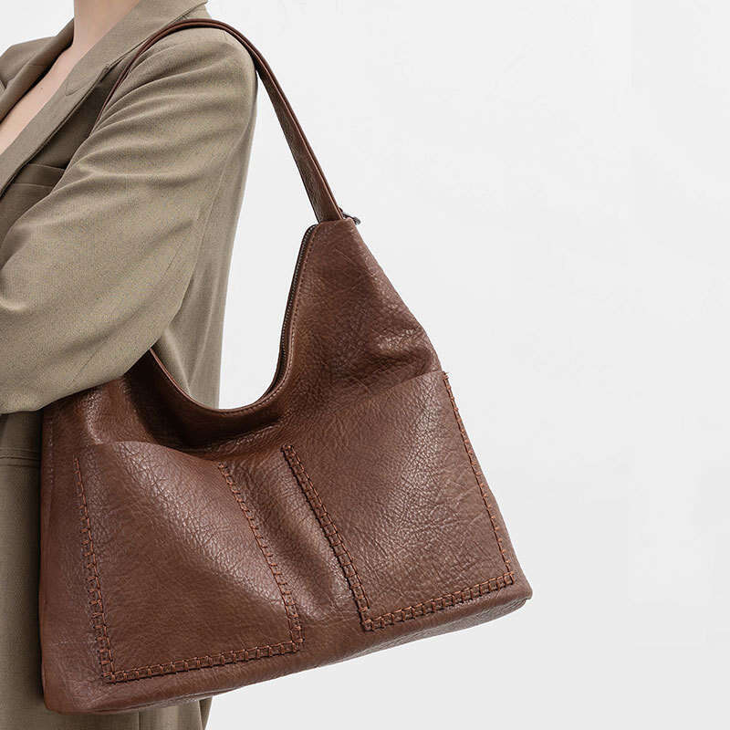 Tote New Casual Women's Fashion Simple Large Capacity Shoulder Lazy Style Underarm Bag