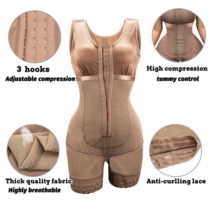 Colombian Shapewear Tummy Control Girdles Slimming Body Shaper Seamless Bodysuit Invisible Sculpting Sheath Women Slim Fit XJ250614