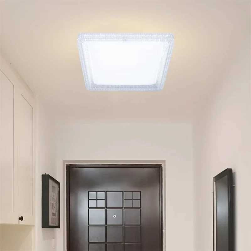 Modern Ultra-thin Square LED Ceiling Lamp Transparent Bedroom Office Kitchen For Room Ceiling Light Fixture Home DecorationXJ2500613