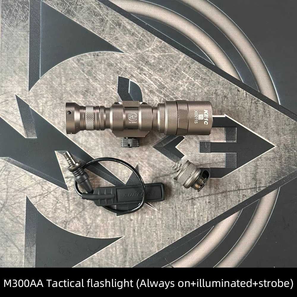 Element M300A/M323V Strong Light Illumination M600C/M600W/M620V Tactical Strong Light Flashlight Set Outdoor Equipment XJ250613