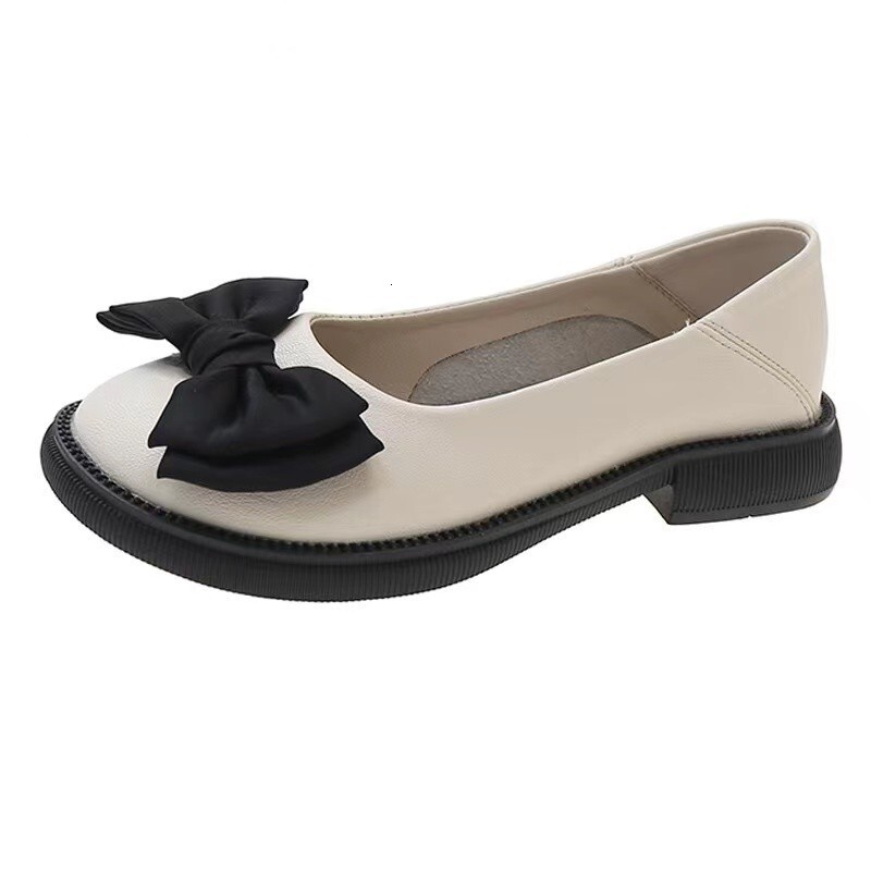 Ddmysports Gentle Style Flat New Versatile Fairy With Skirts Bowknot French Mary Jane Shoes For Women Outdoor Shoes