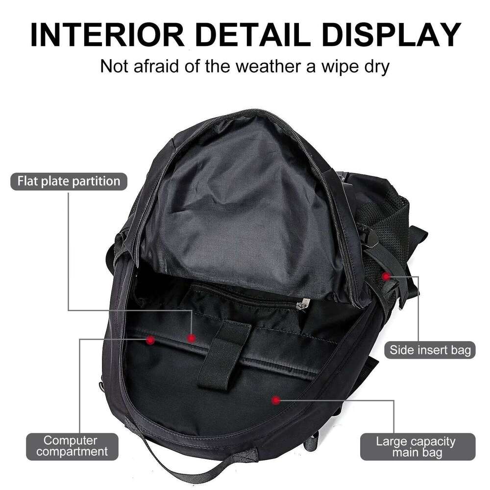 Man School For Men Women Waterproof College Laptop Lightweight Large Travel Backpack Casual Bookbag