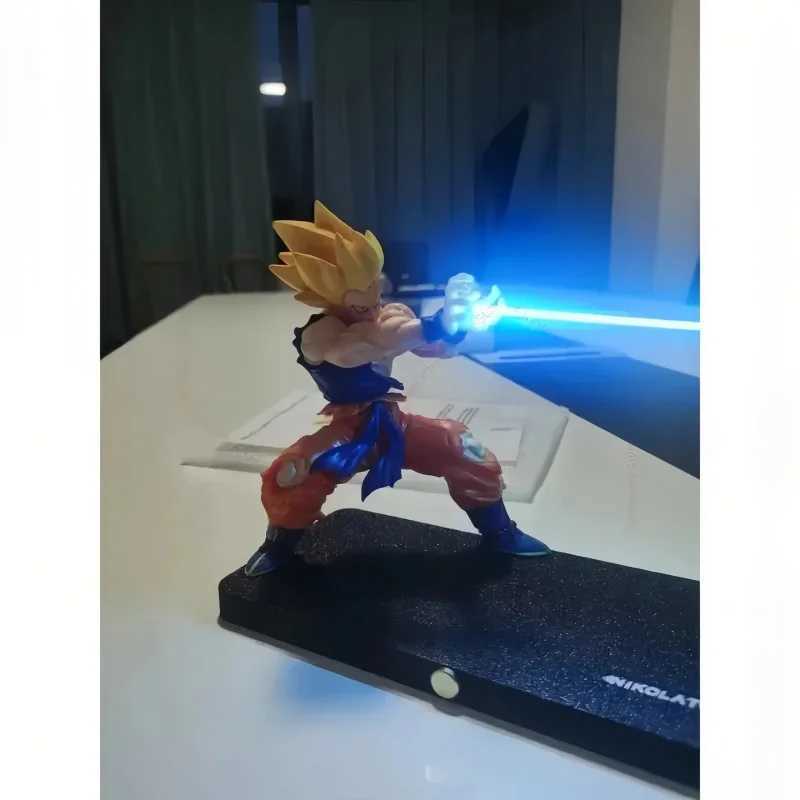 Goku Anime Peripheral Series Night Light Touch Kamehameha Magnetic Creative Desk Decoration Cool Model Doll Boys Birthday GiftsXJ250614