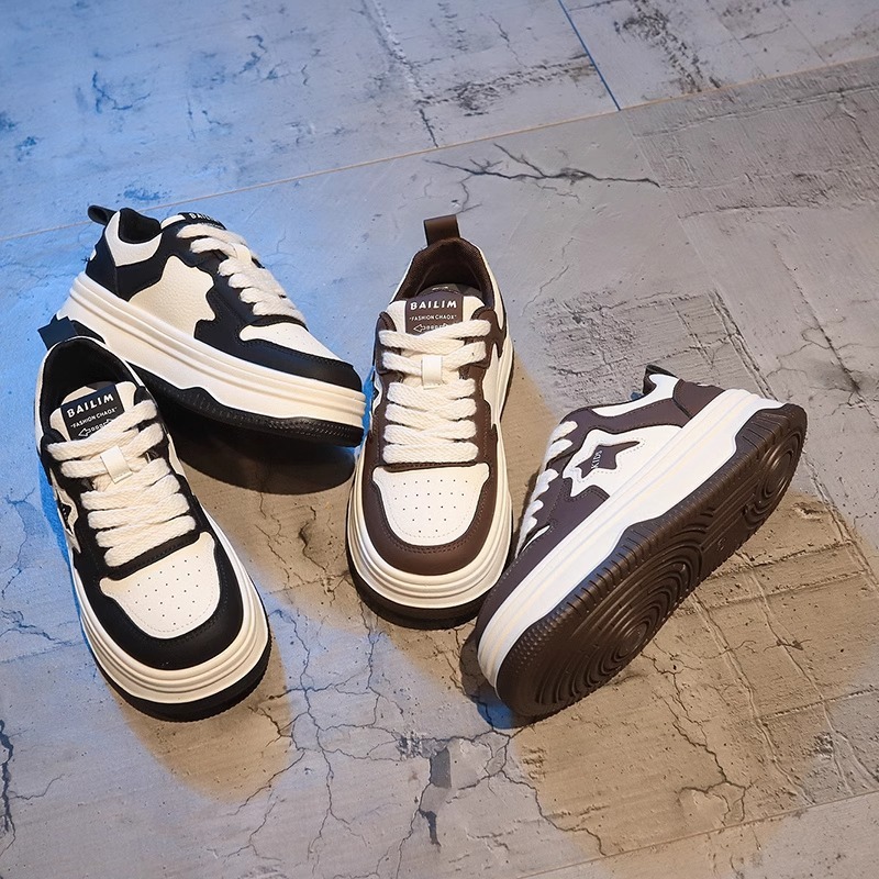 Ddmysports Star Sneakers Spring New Thick Soled White Stylish Casual Platform Sports Fashion Women S Shoes Outdoor Shoes