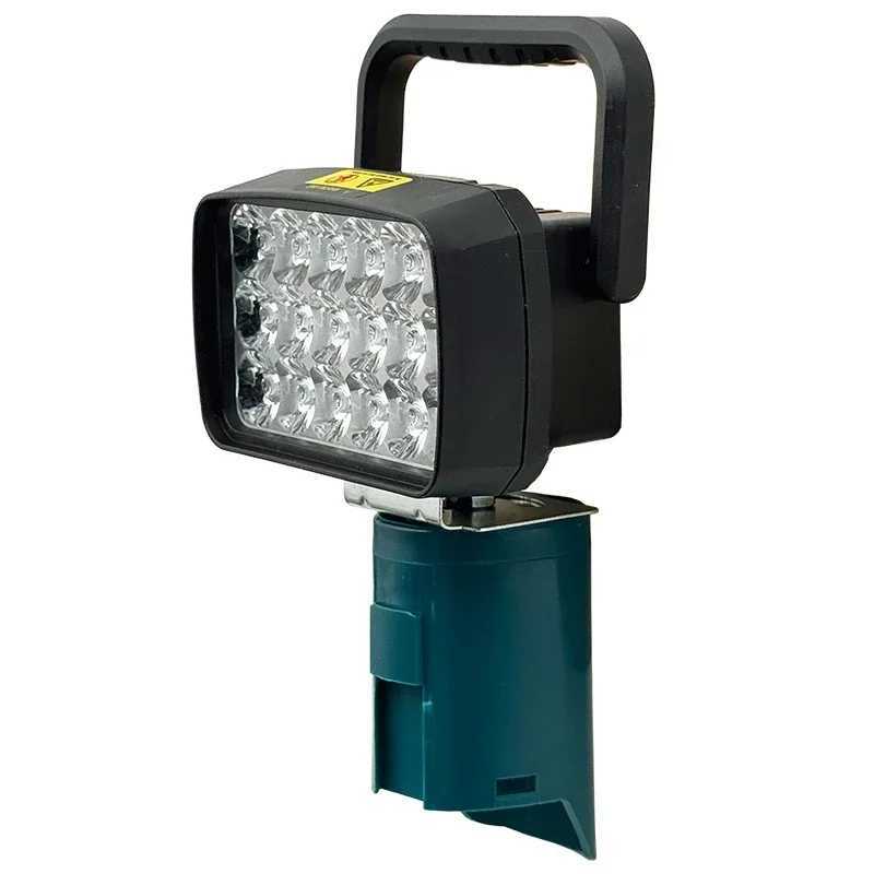 BAT412 Portable Lantern Handheld Outdoor Camping Lamp 18 LED Work Lights Spotlights for Bosch 10.8V 12V Lithium Battery BAT411 W250613