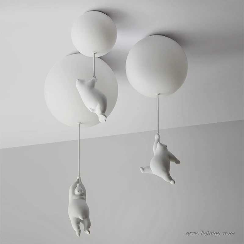 Baby Childrens Room Cartoon Lovely Ceiling Lights Creative Bear Designers Ceiling Lamps Restaurant Bedroom Decor Hanging LightXJ2500613