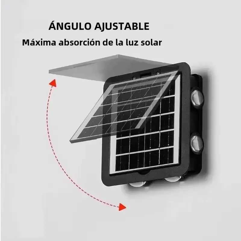 Outdoor Solar Wall Lights RGB White Waterproof Courtyard Solar Washer Wall Lamp For Balcony Yard Garden Landscape Decoration W250613