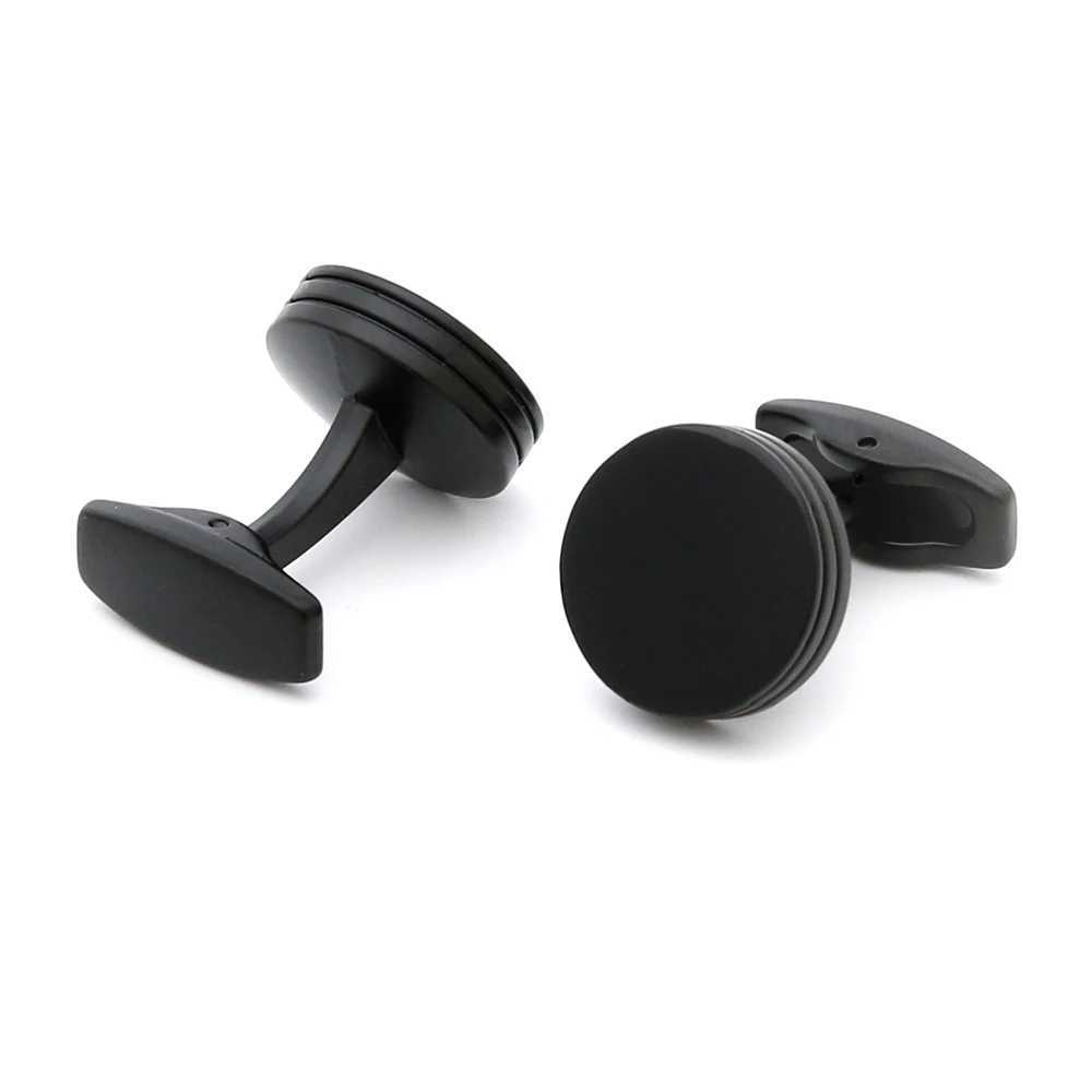 Cufflinks Men 2022 TOMYE XK22S055 Casual Personalized Fashion Round Black Formal Button Cuff Links Dress Shirts Wedding Gifts XJ250614